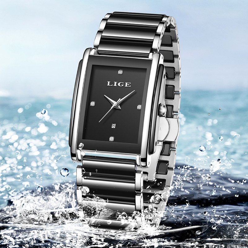 LIGE New Luxury Women Watches  - Waterproof Diving Watch บทวิจารณ์และราคา