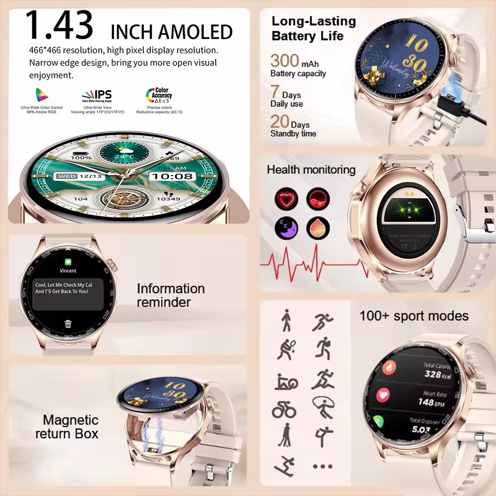 2 In 1 TWS Headset Smart Watch - Smartwatch Noise Watches For Men บทวิจารณ์และราคา
