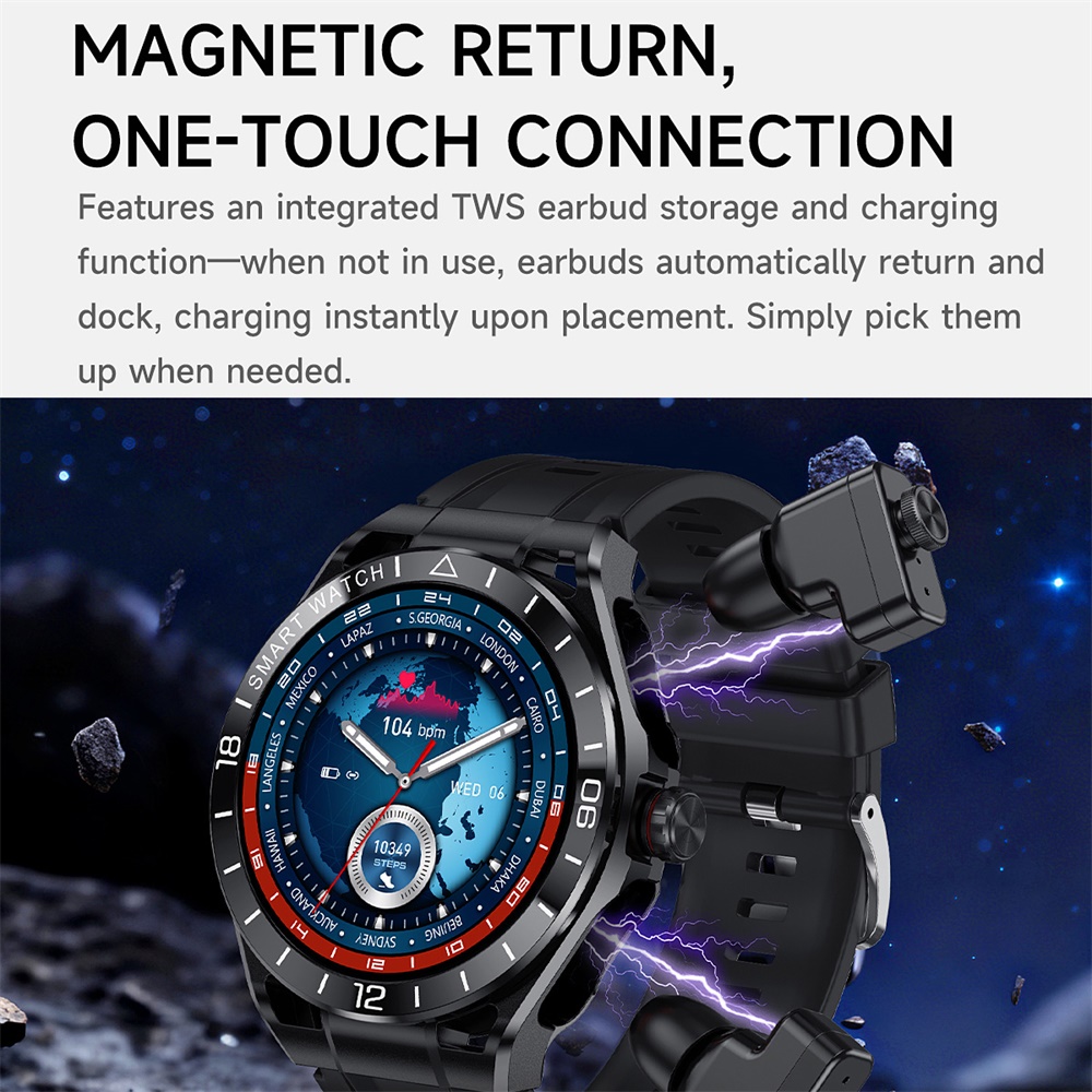 696 Men 2 In 1 Blue Tooth Call - Smartwatch Noise Watches For Men บทวิจารณ์และราคา
