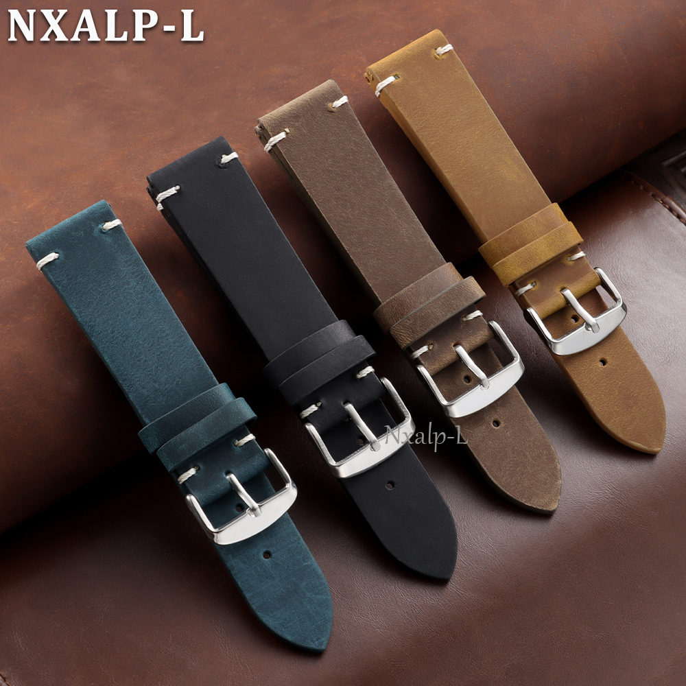 Retro Oil Wax Leather Watch Ba - Seiko Watches Smartwatch บทวิจารณ์และราคา