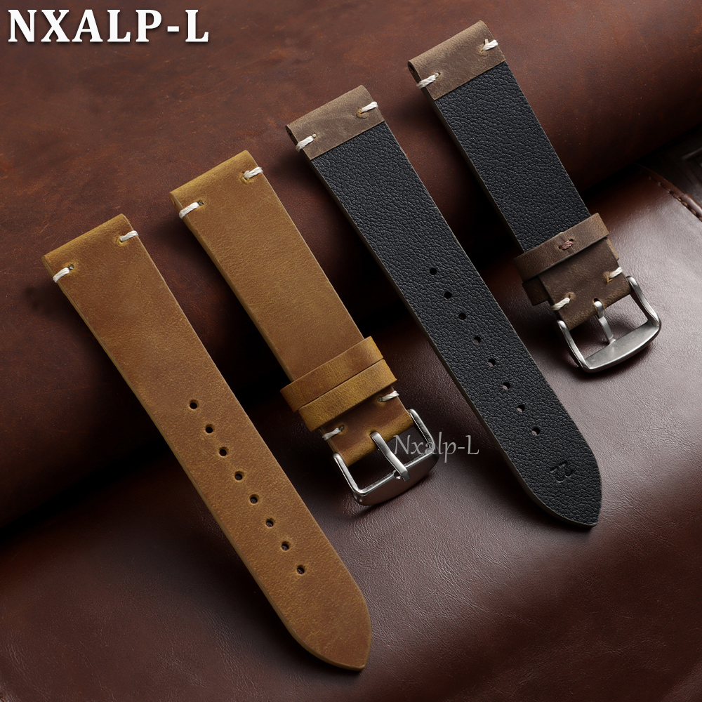 Retro Oil Wax Leather Watch Ba - Seiko Watches Smartwatch บทวิจารณ์และราคา