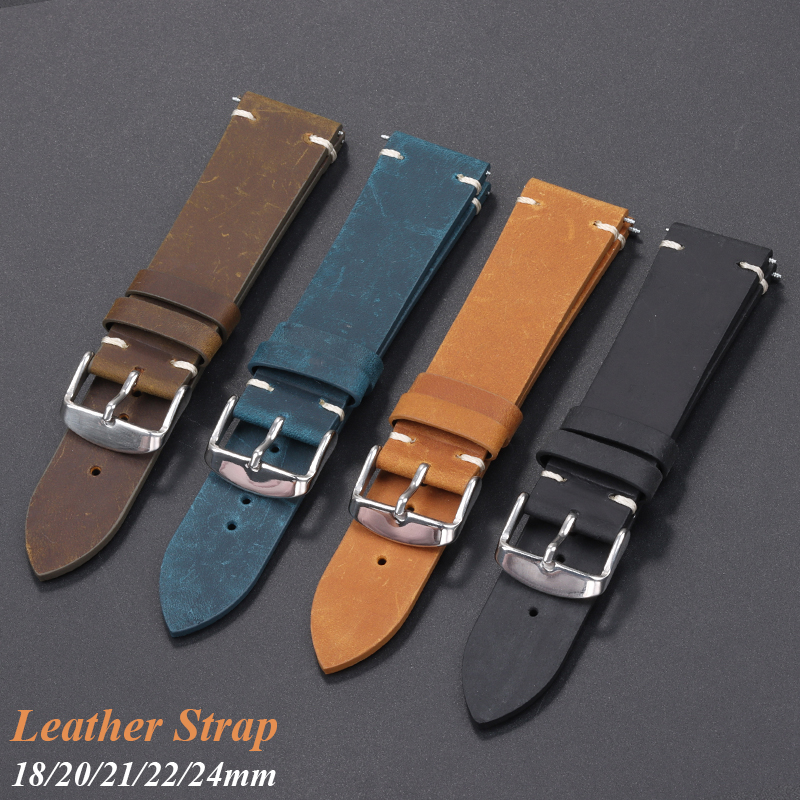 Handmade Leather Watchband 18m - Seiko Watches Smartwatch บทวิจารณ์และราคา