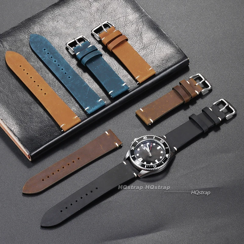 Handmade Leather Watchband 18m - Seiko Watches Smartwatch บทวิจารณ์และราคา