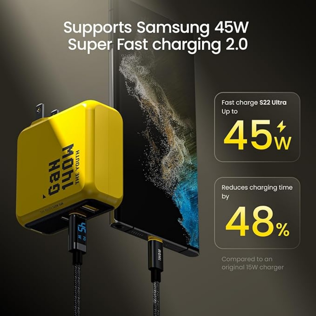 AOHI Youth 140W GaN Charger PD - Watch Watch Xs บทวิจารณ์และราคา