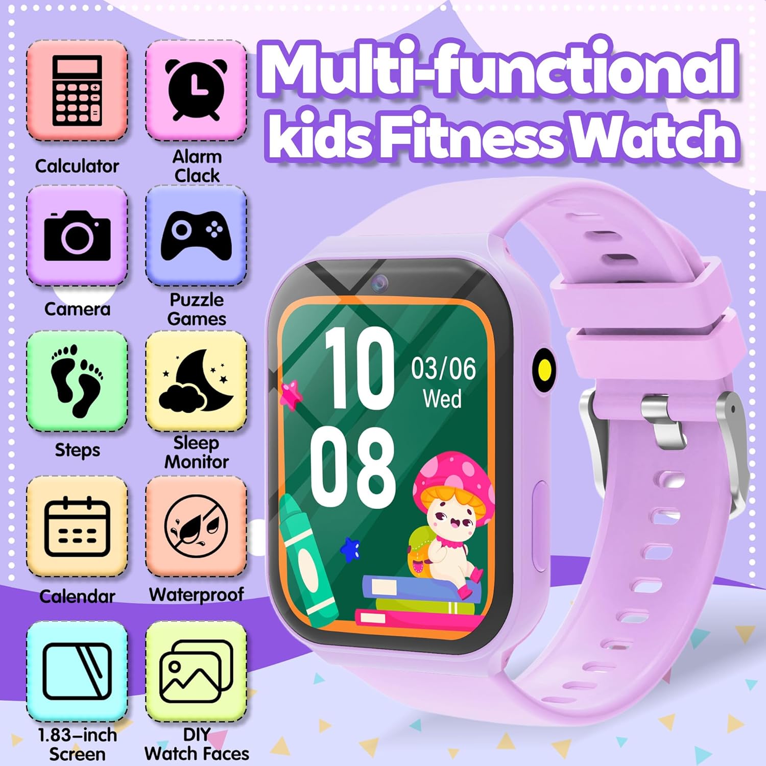 Kids Smart Watch with 18 Games - Smartwatch Digital Watches For Kid Girl บทวิจารณ์และราคา