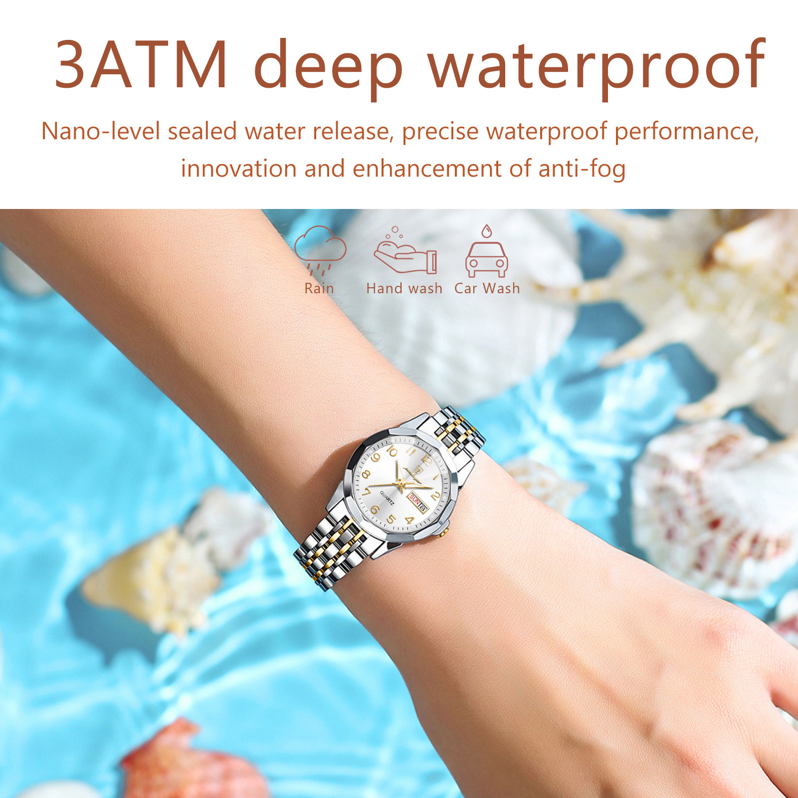 POEDAGAR Elegant Quartz Ladies - Waterproof Diving Watch บทวิจารณ์และราคา
