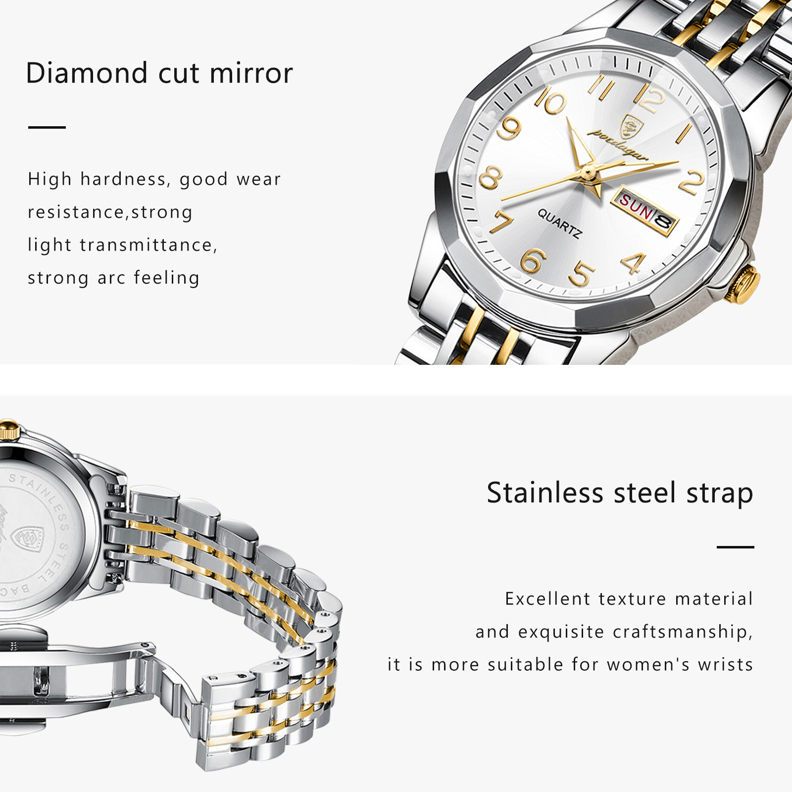 POEDAGAR Elegant Quartz Ladies - Waterproof Diving Watch บทวิจารณ์และราคา