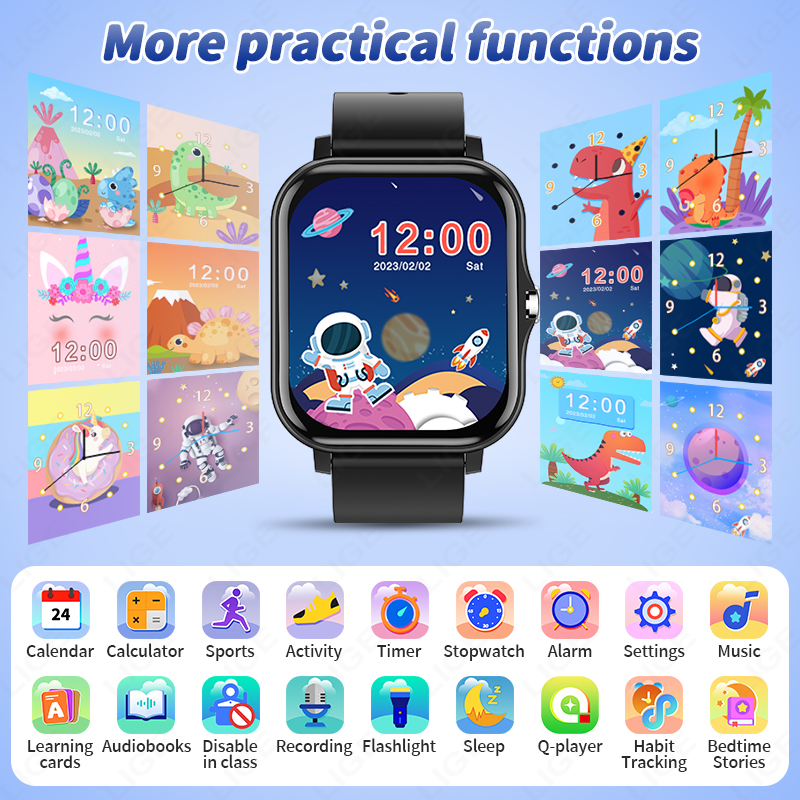 LIGE 2025 Audiobook Children S - Smartwatch Digital Watches For Kid Girl บทวิจารณ์และราคา