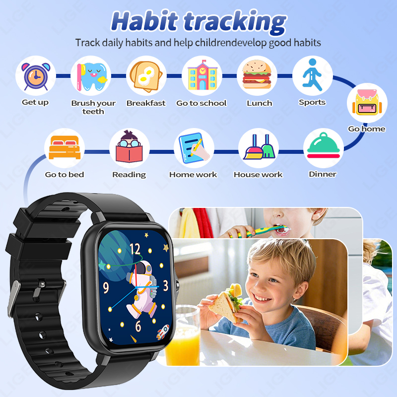 LIGE 2025 Audiobook Children S - Smartwatch Digital Watches For Kid Girl บทวิจารณ์และราคา