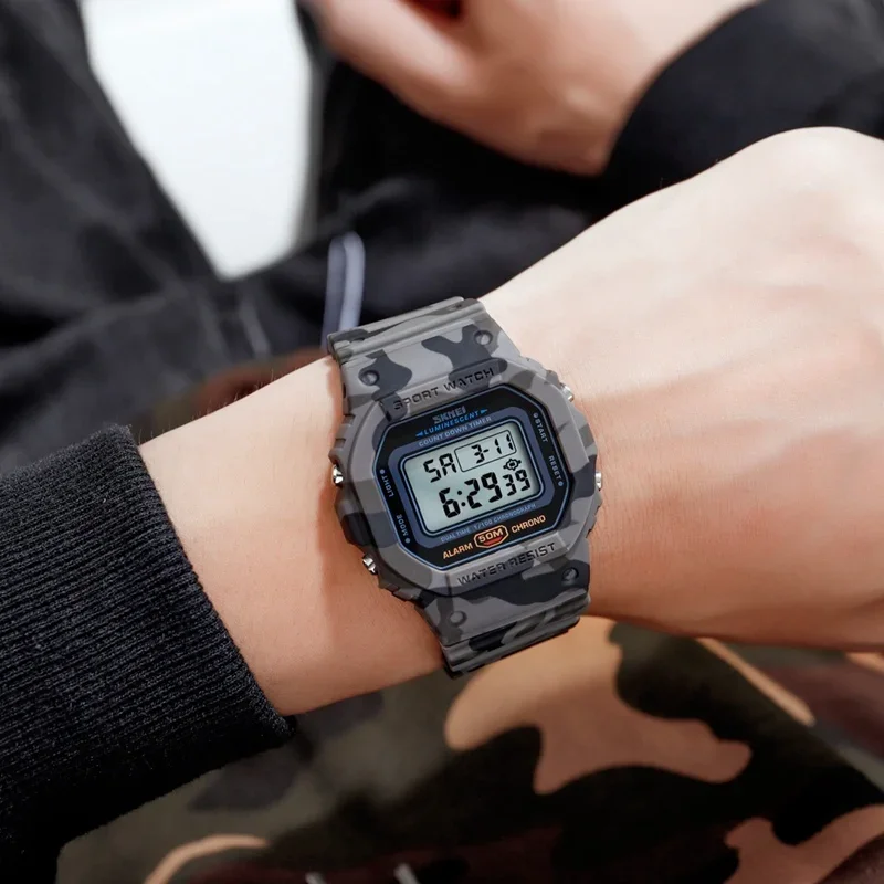 SKMEI 1628 Luxury Digital Men  - Tide Watch Surf บทวิจารณ์และราคา