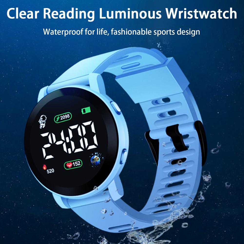 Kids LED Digital Watch Waterpr - Smartwatch Digital Watches For Kid Girl บทวิจารณ์และราคา