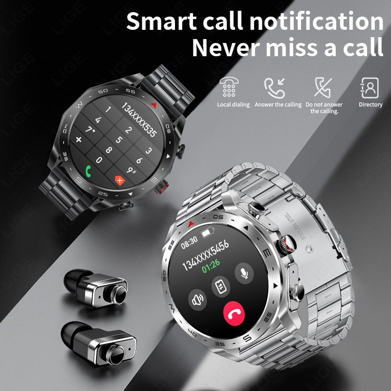 LIGE AMOLED Screen Smart Watch - Smartwatch Noise Watches For Men บทวิจารณ์และราคา
