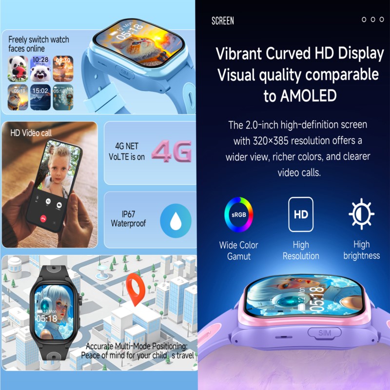 Smart Watch Kids 4G GPS WIFI V - Smartwatch Watches For 12 Year Old Boy บทวิจารณ์และราคา