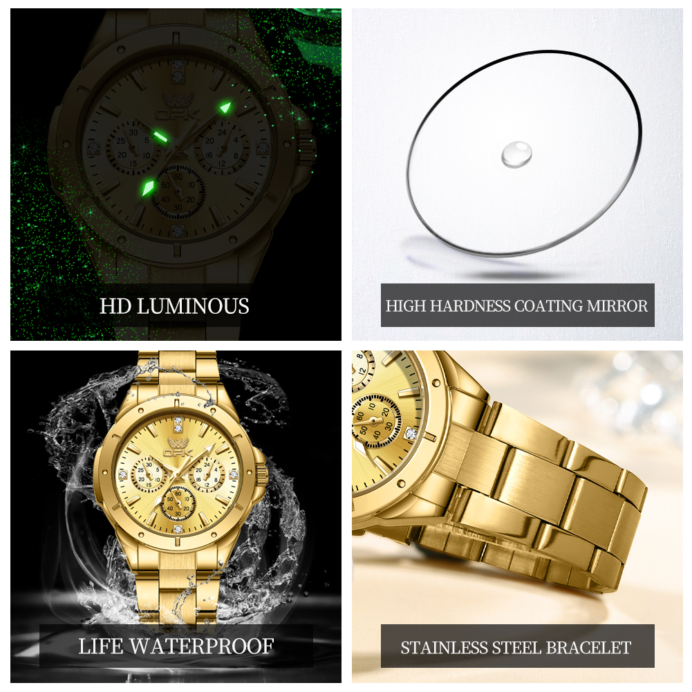 OPK 6001 Wristwatch for Women  - Waterproof Diving Watch บทวิจารณ์และราคา