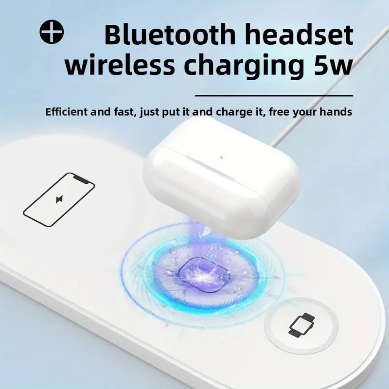 3 In 1 Dual Wireless Charger 4 - Watch Watch Xs บทวิจารณ์และราคา