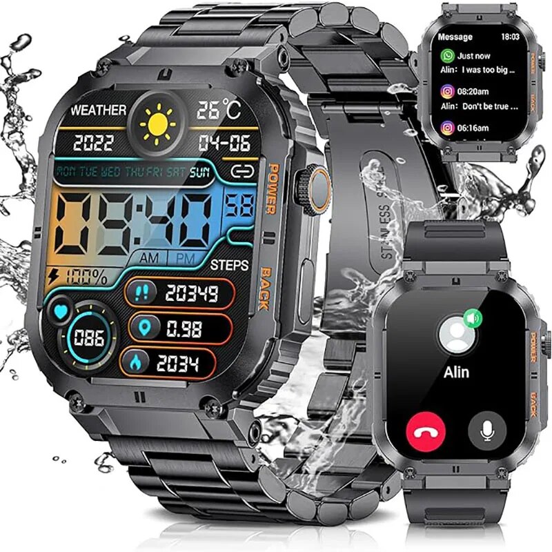 LIGE Outdoor Sports Fitness Sm - Smartwatch Watches With Bluetooth บทวิจารณ์และราคา