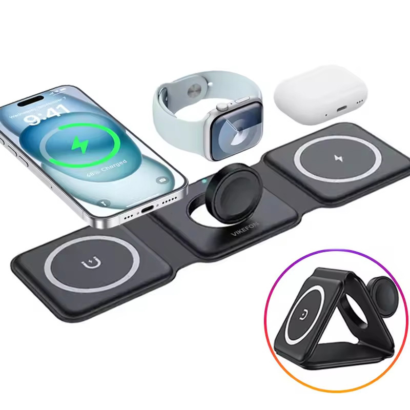 3-in-1 Magnetic Folding Wirele - Smartwatch Watches For Iphone บทวิจารณ์และราคา