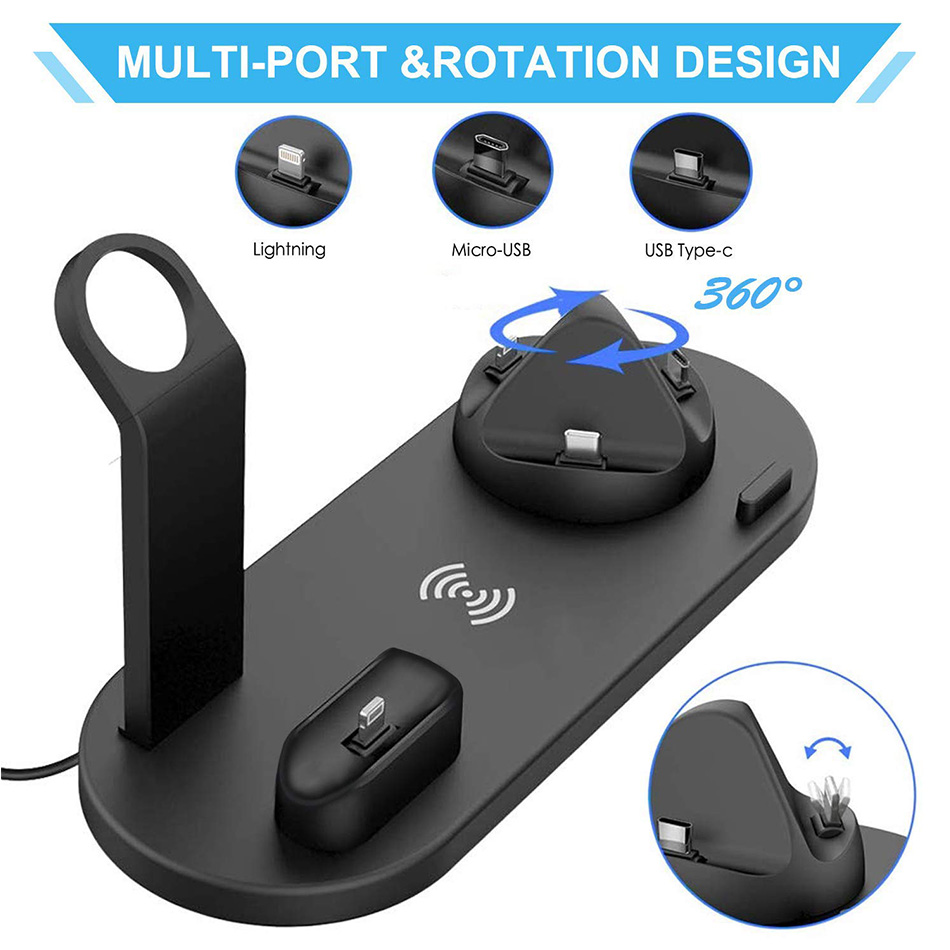 7 in 1 Wireless Charger Stand  - Smartwatch Watches For Iphone บทวิจารณ์และราคา