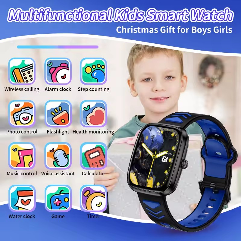 Children Boys Girls Present Sm - Smartwatch Watches For 12 Year Old Boy บทวิจารณ์และราคา