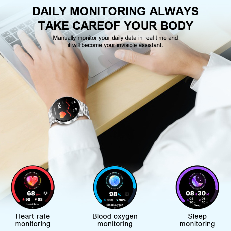 New Smart Watch Men TWS 2-in-1 - Smartwatch Noise Watches For Men บทวิจารณ์และราคา