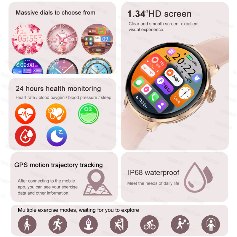 2026 New Lady Fashion Smart Wa - Smartwatch Watches Gift For Women บทวิจารณ์และราคา