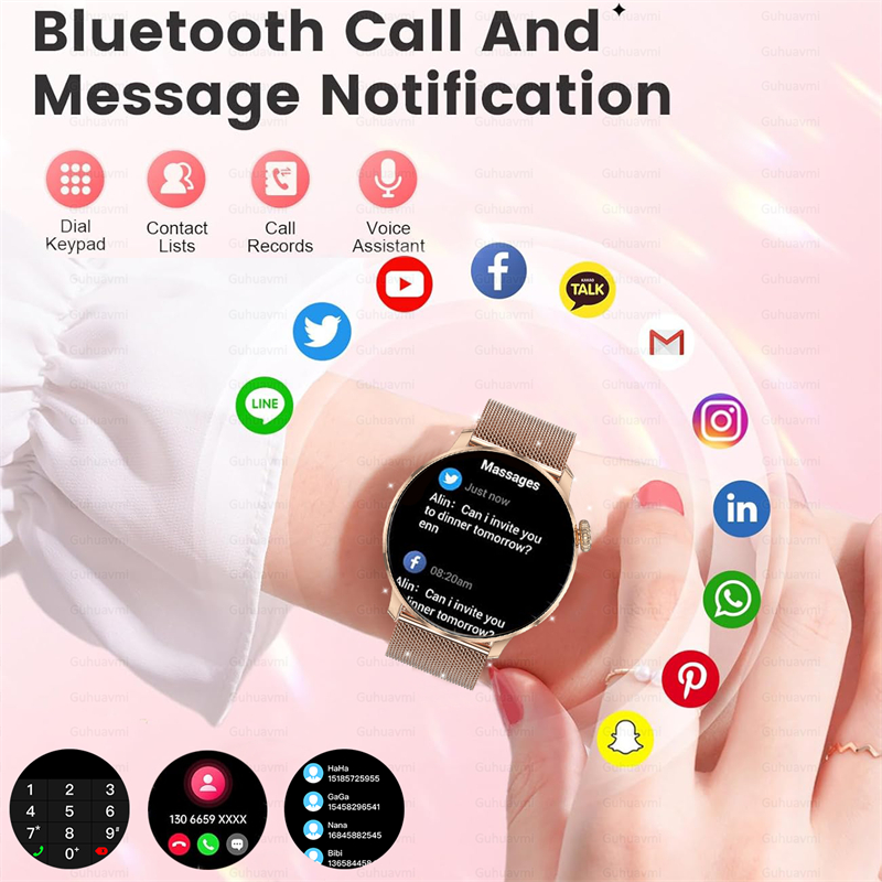 2026 New Lady Fashion Smart Wa - Smartwatch Watches Gift For Women บทวิจารณ์และราคา
