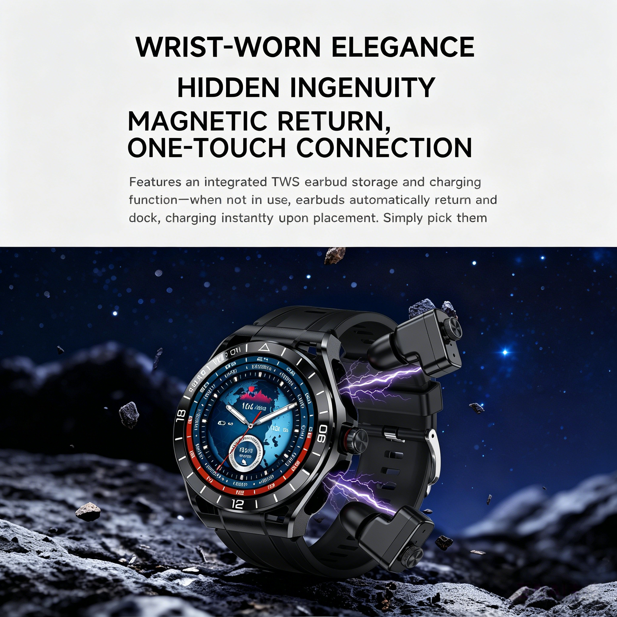 2 In 1 Bluetooth Call Earphone - Smartwatch Noise Watches For Men บทวิจารณ์และราคา