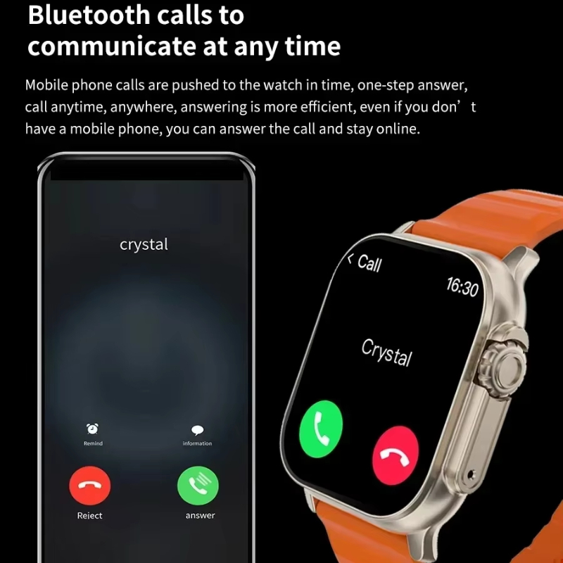 New Watch T10 Ultr Smart Watch - Smartwatch Watches With Bluetooth บทวิจารณ์และราคา