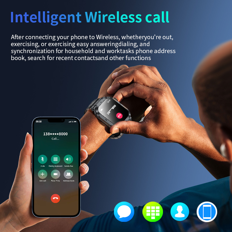 Military Smart Watch for Men w - Smartwatch Iphone Watch For Men บทวิจารณ์และราคา