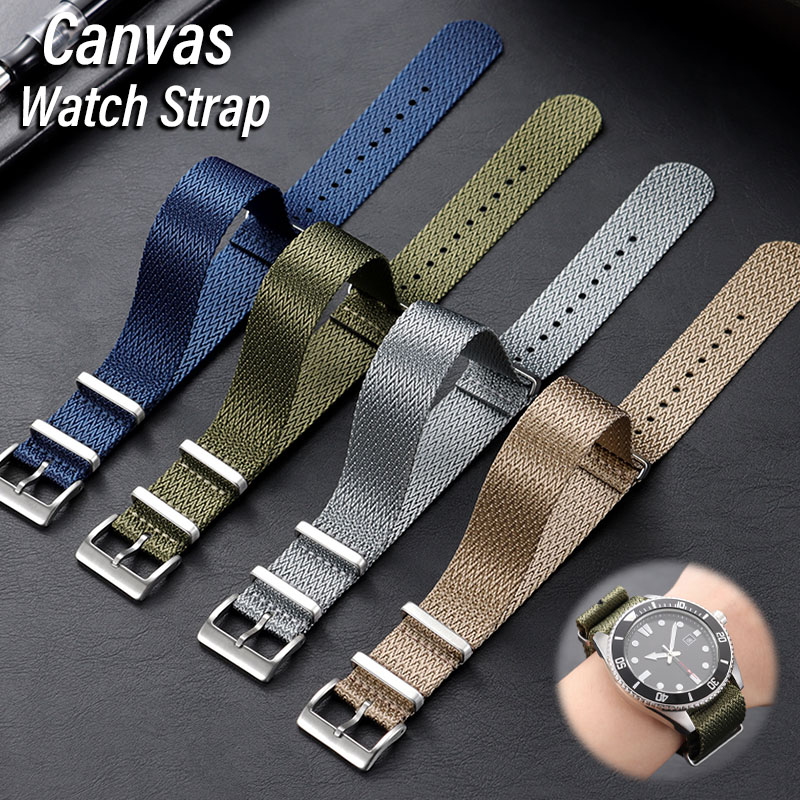 Canvas Nylon Watch Band 18mm 2 - Seiko Watches Smartwatch บทวิจารณ์และราคา