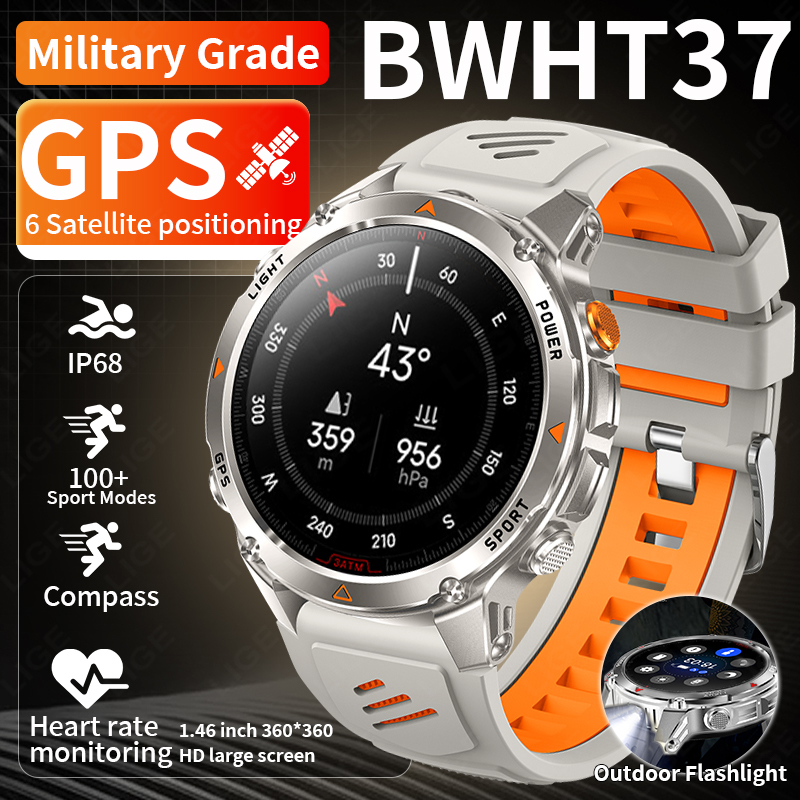 LIGE Rugged GPS Track Smart Wa - Smartwatch Watches With Bluetooth บทวิจารณ์และราคา