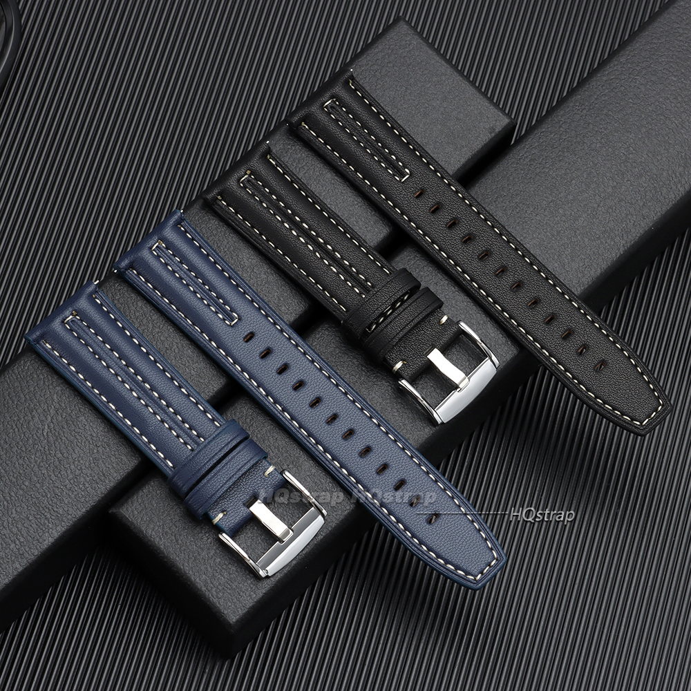 22mm Vintage Leather Watch Ban - Seiko Watches Smartwatch บทวิจารณ์และราคา