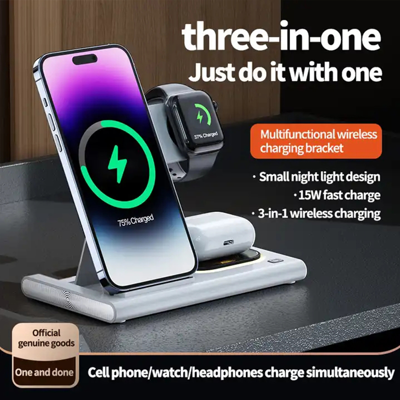 3 In 1 Wireless Charger For iP - Watch Watch Xs บทวิจารณ์และราคา