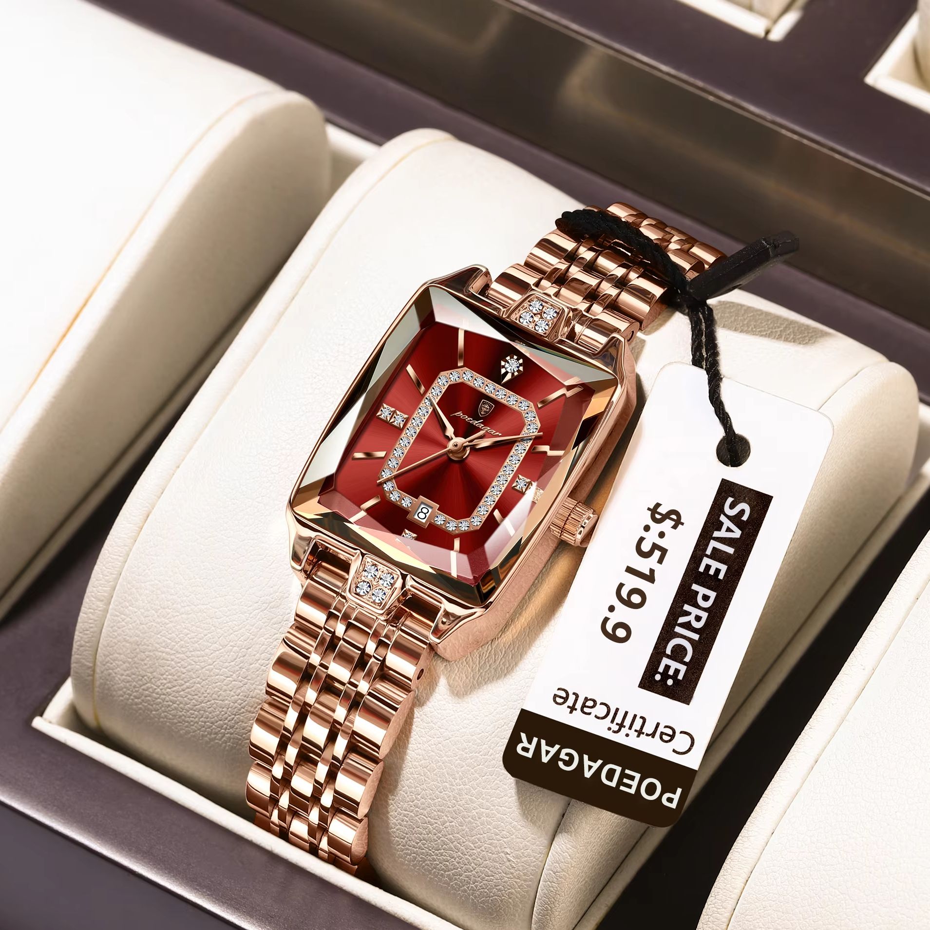 POEDAGAR Fashion Elegant Women - Waterproof Diving Watch บทวิจารณ์และราคา