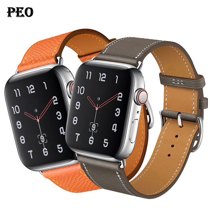 Leather Watch band for Apple W - Smartwatch Apple Watches For Men บทวิจารณ์และราคา
