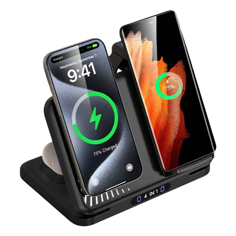 4 in 1 Dual Phone Wireless Cha - Smartwatch Watches For Iphone บทวิจารณ์และราคา