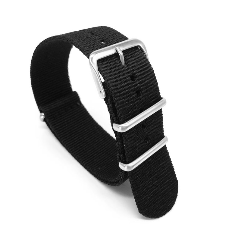 Black Nylon Strap for 16mm 18m - Nato Strap Nylon บทวิจารณ์และราคา