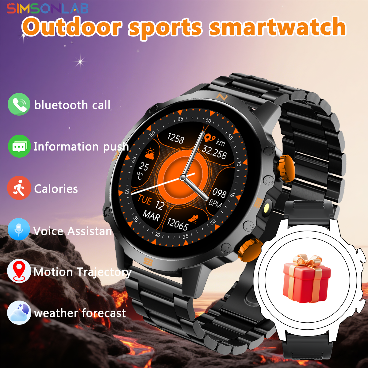 New Smart Watch 1.5''HD Screen - Smartwatch Watches Gift For Women บทวิจารณ์และราคา