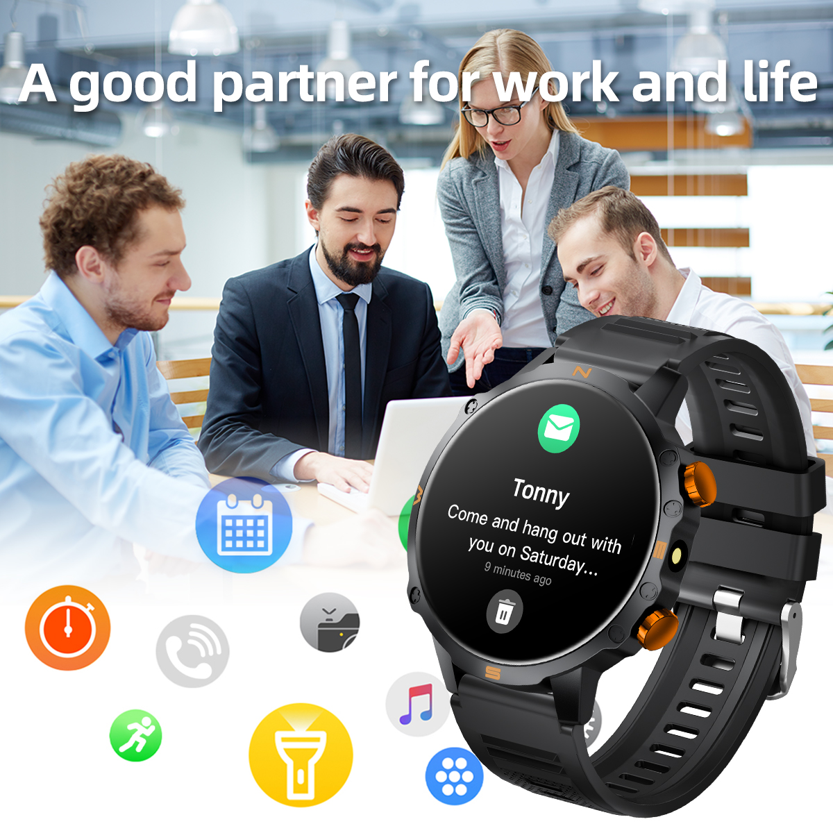 New Smart Watch 1.5''HD Screen - Smartwatch Watches Gift For Women บทวิจารณ์และราคา