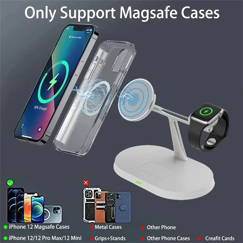 Magnetic Wireless Charger Stan - Smartwatch Watches For Iphone บทวิจารณ์และราคา