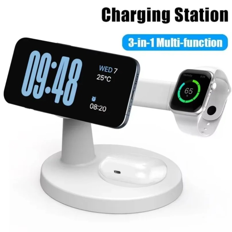 Wireless 3 In 1 Magnetic Charg - Smartwatch Watches For Iphone บทวิจารณ์และราคา