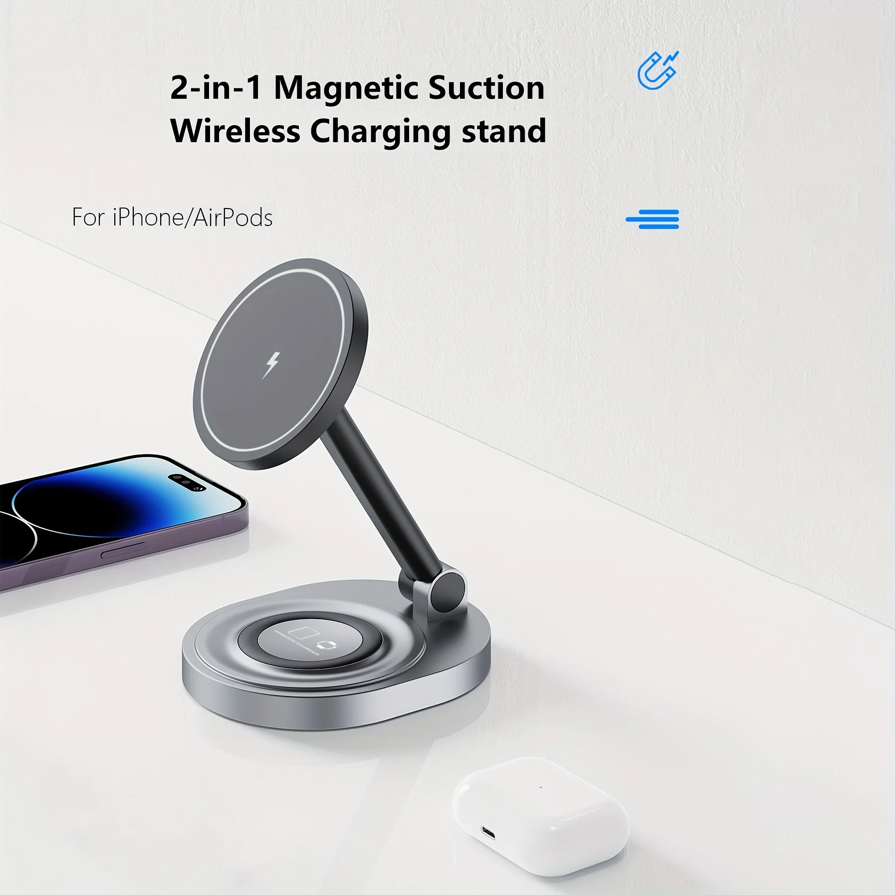 2 In 1 Magnetic Wireless Charg - Smartwatch Watches For Iphone บทวิจารณ์และราคา