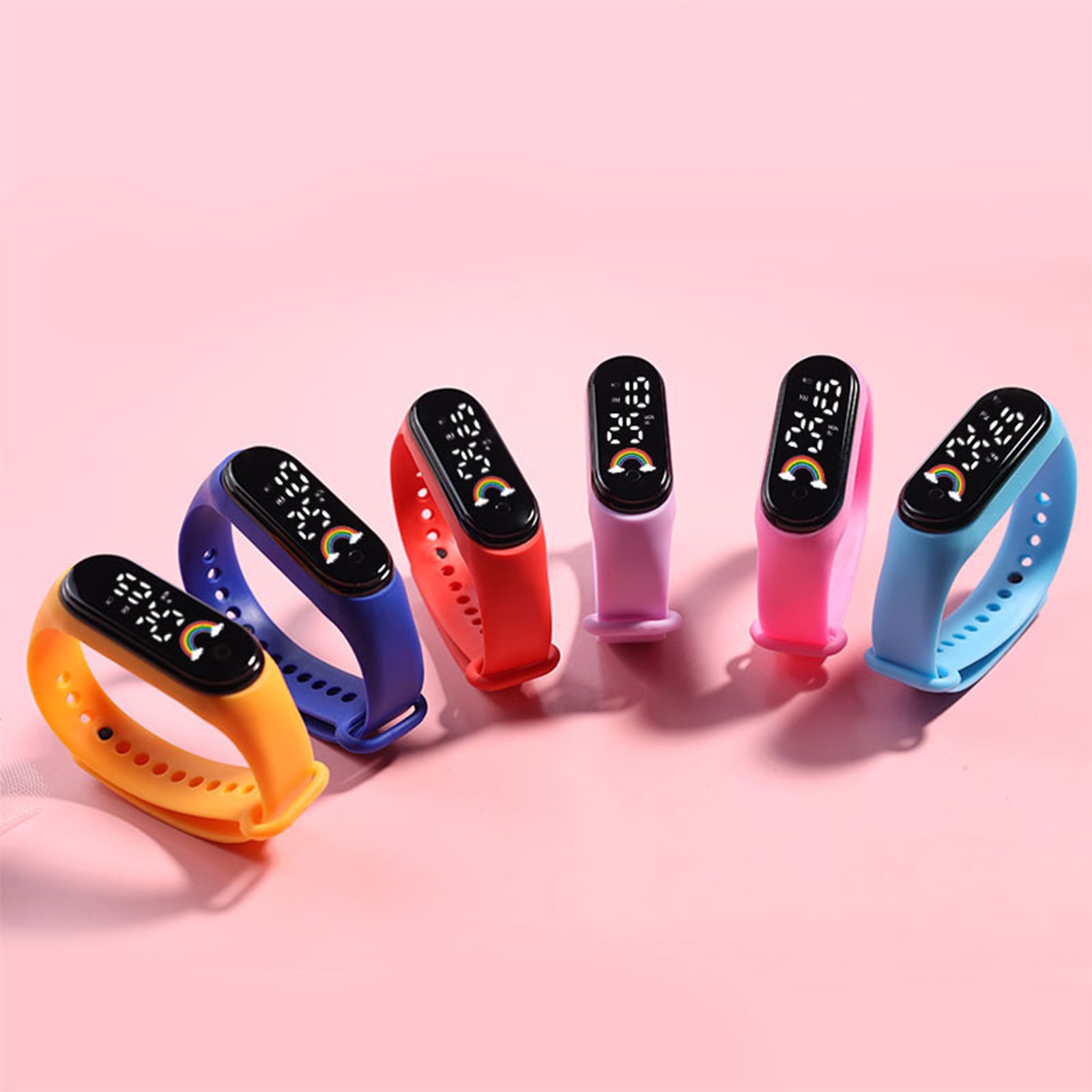 Multicolor Children Smart Watc - Smartwatch Digital Watches For Kid Girl บทวิจารณ์และราคา