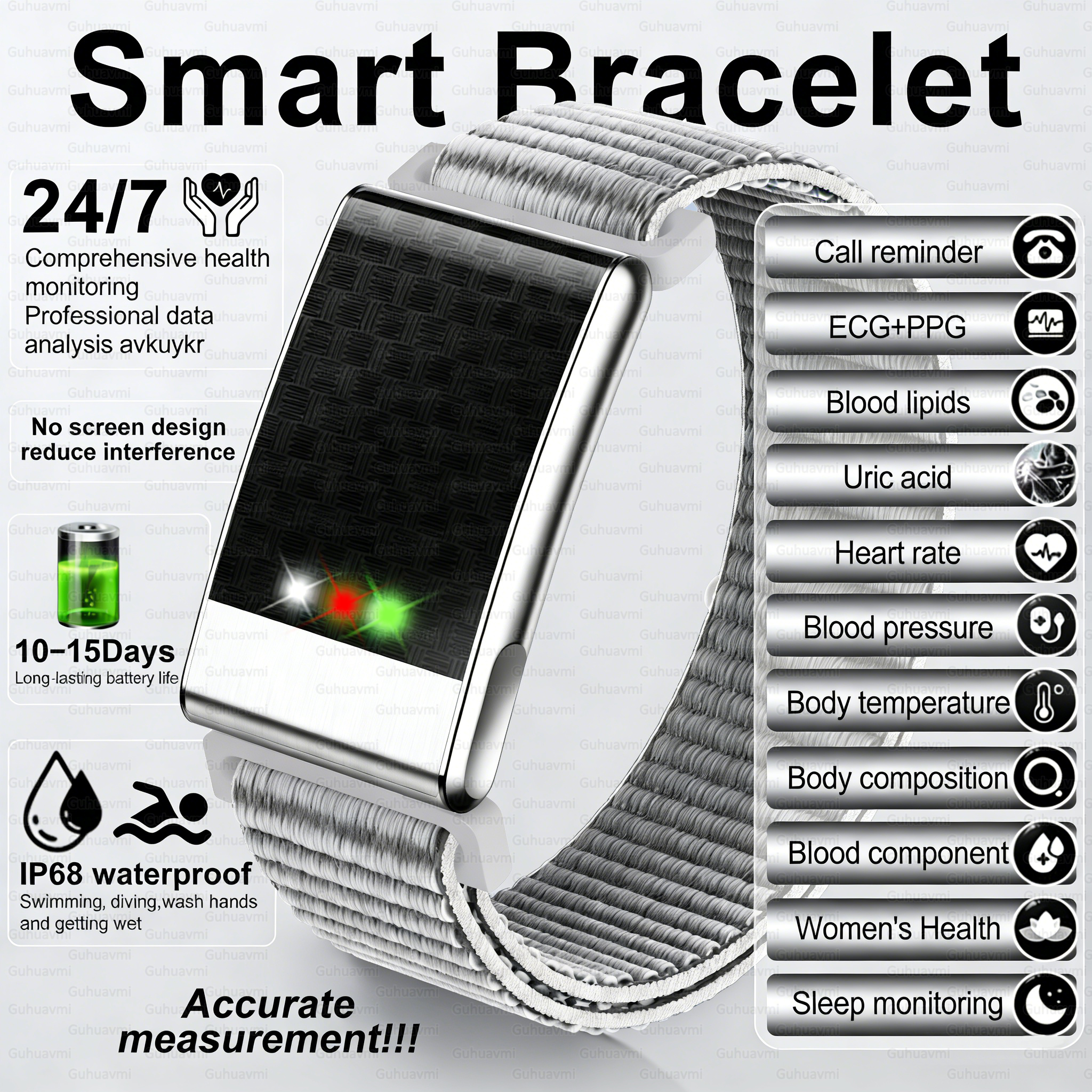 Men's ECG Health Smart Watch B - Smartwatch Watches Gift For Women บทวิจารณ์และราคา