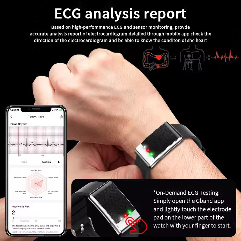 Men's ECG Health Smart Watch B - Smartwatch Watches Gift For Women บทวิจารณ์และราคา