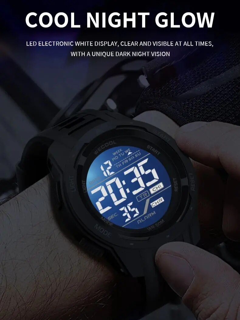WECOOL Brand Sport Digital 50M - Tide Watch Surf บทวิจารณ์และราคา