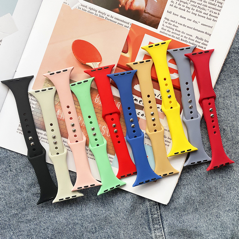 Slim Silicone strap for Apple  - Smartwatch Apple Watches For Men บทวิจารณ์และราคา