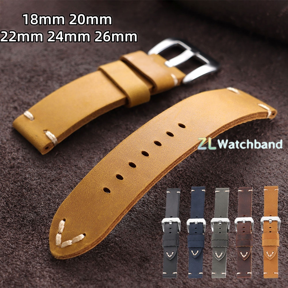 Vintage Cowhide Watch Band 18m - Seiko Watches Smartwatch บทวิจารณ์และราคา