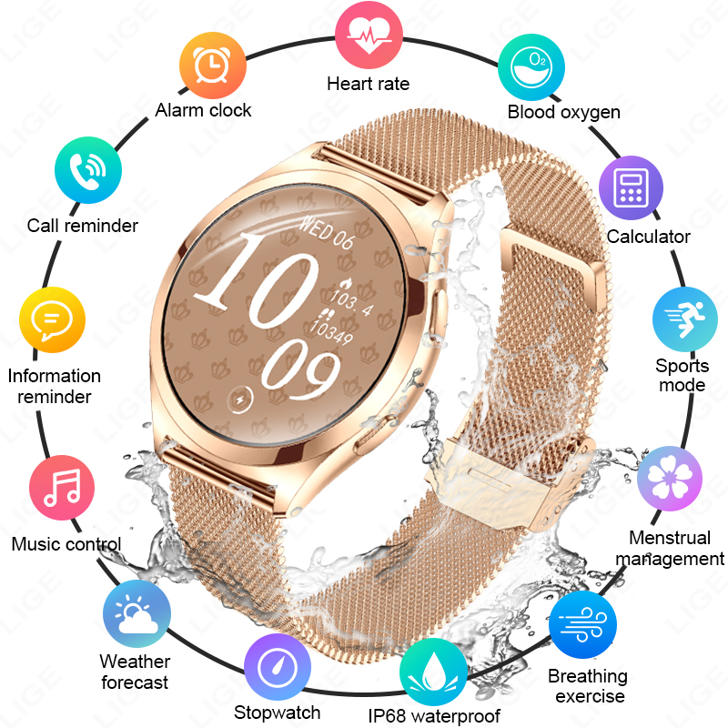 LIGE Luxury Smart Watch For Wo - Smartwatch Watches Gift For Women บทวิจารณ์และราคา