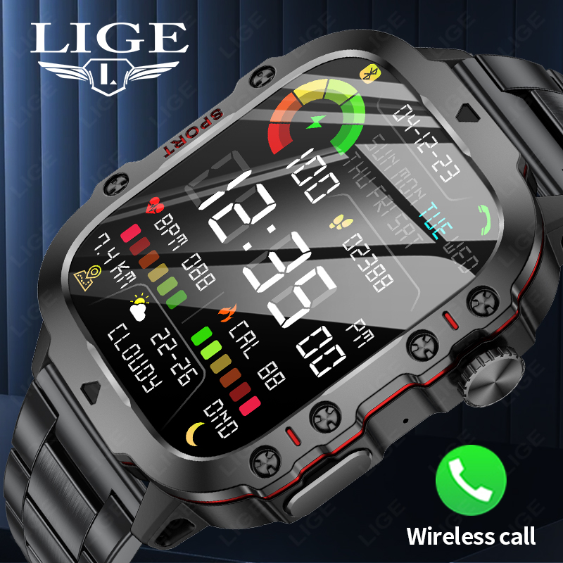LIGE Outdoor Men's Sports Smar - Smartwatch Watches Gift For Women บทวิจารณ์และราคา
